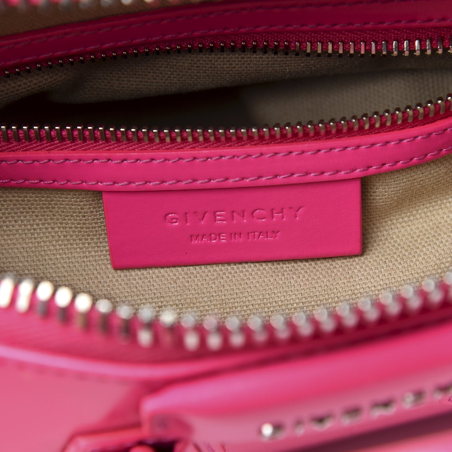 Givenchy Shiny Lord Calfskin Mini Antigona Shocking Pink 7 of 10