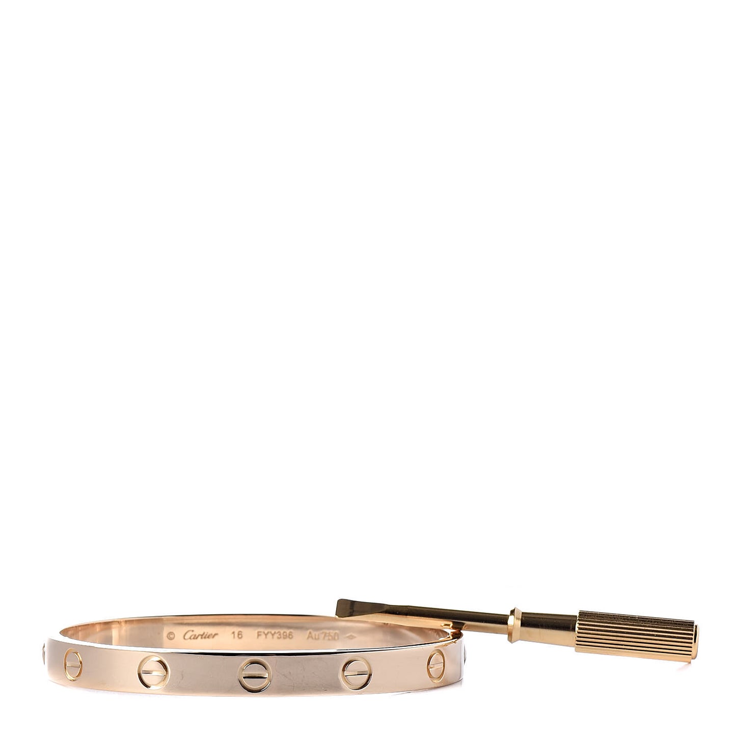 18K Yellow Gold LOVE Bracelet 16