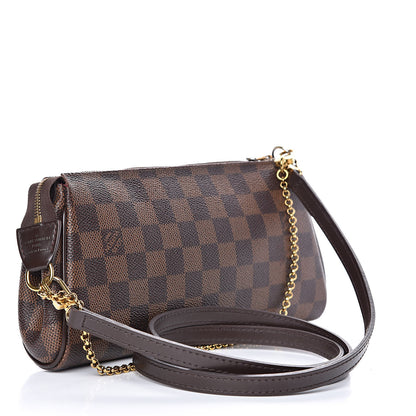 Louis Vuitton Damier Ebene Eva Clutch 3 of 14