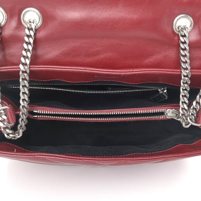 Saint Laurent Calfskin Y Quilted Monogram Medium Loulou Chain Satchel Palissandre 4 of 13