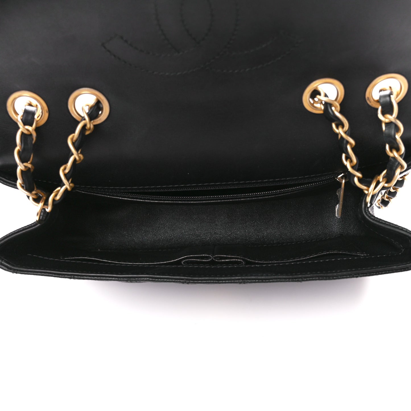 Caviar Quilted Medium CC Filigree Flap Black