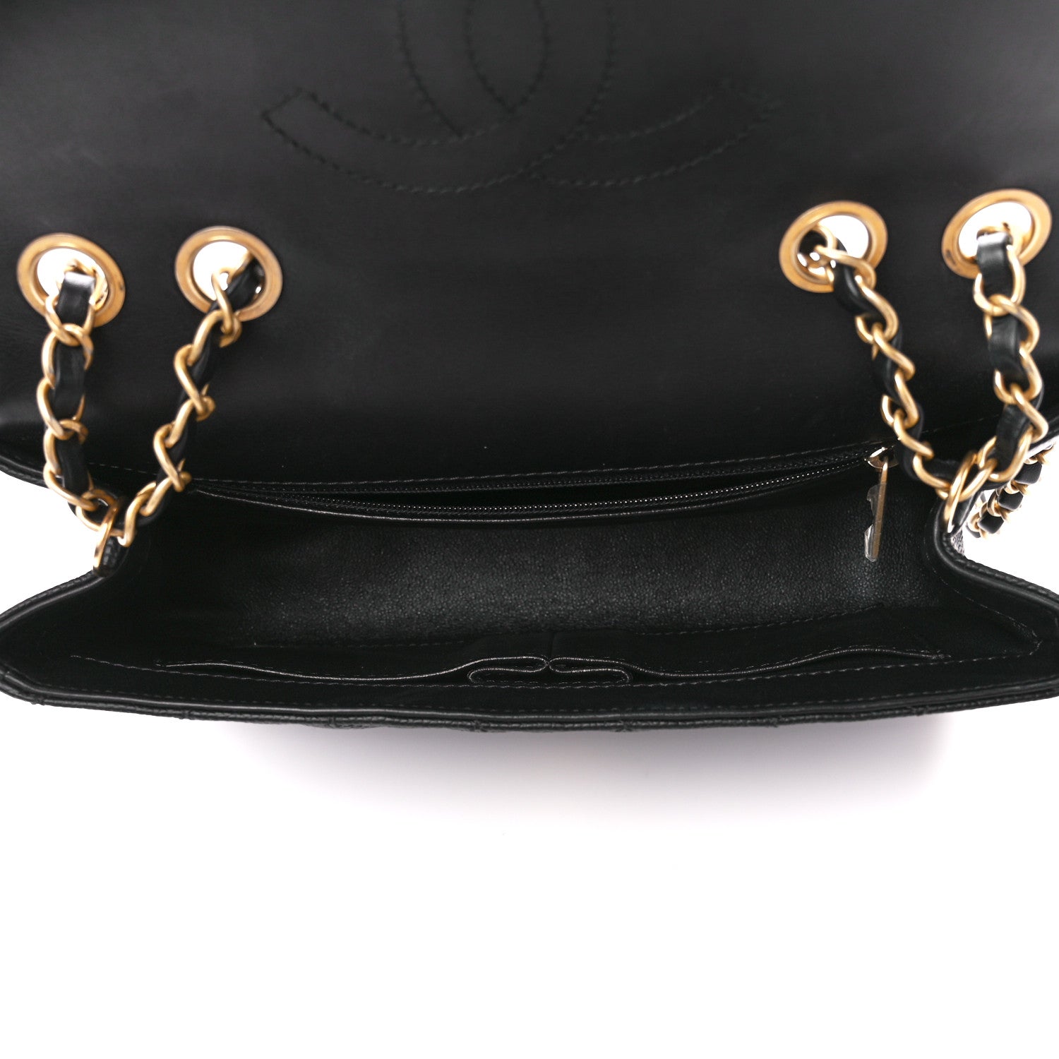 Chanel Caviar Quilted Medium CC Filigree Flap Black 5 of 11