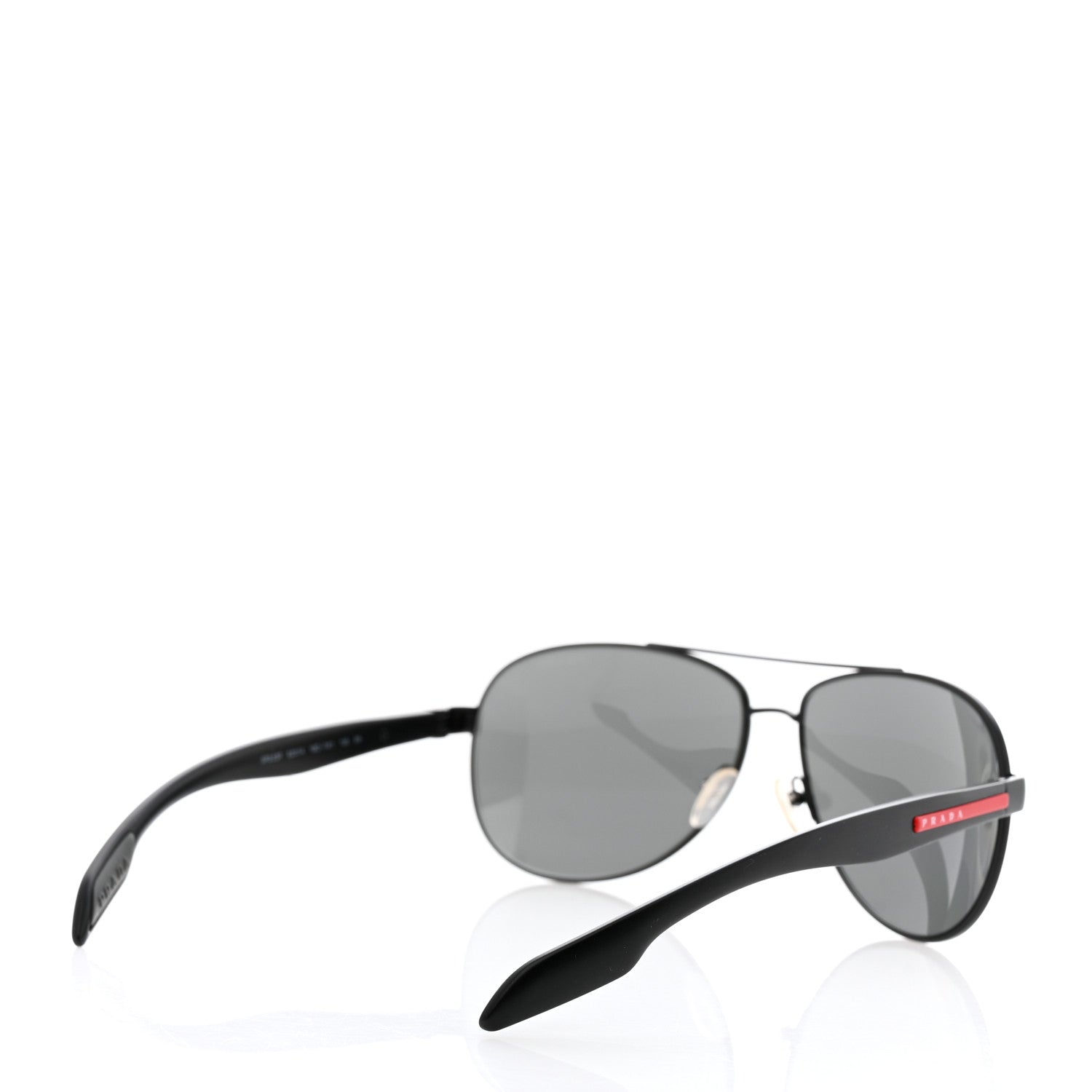 Prada Aviator Sunglasses SPS 53P Black 4 of 8