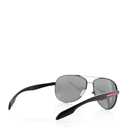 Prada Aviator Sunglasses SPS 53P Black 4 of 8