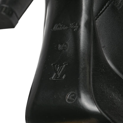 Louis Vuitton Calfskin Monogram Afterglow Platform Ankle Boots 39 Black 8 of 8