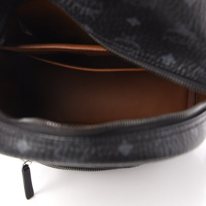 MCM Visetos Small Side Stud Stark Backpack Black 4 of 8