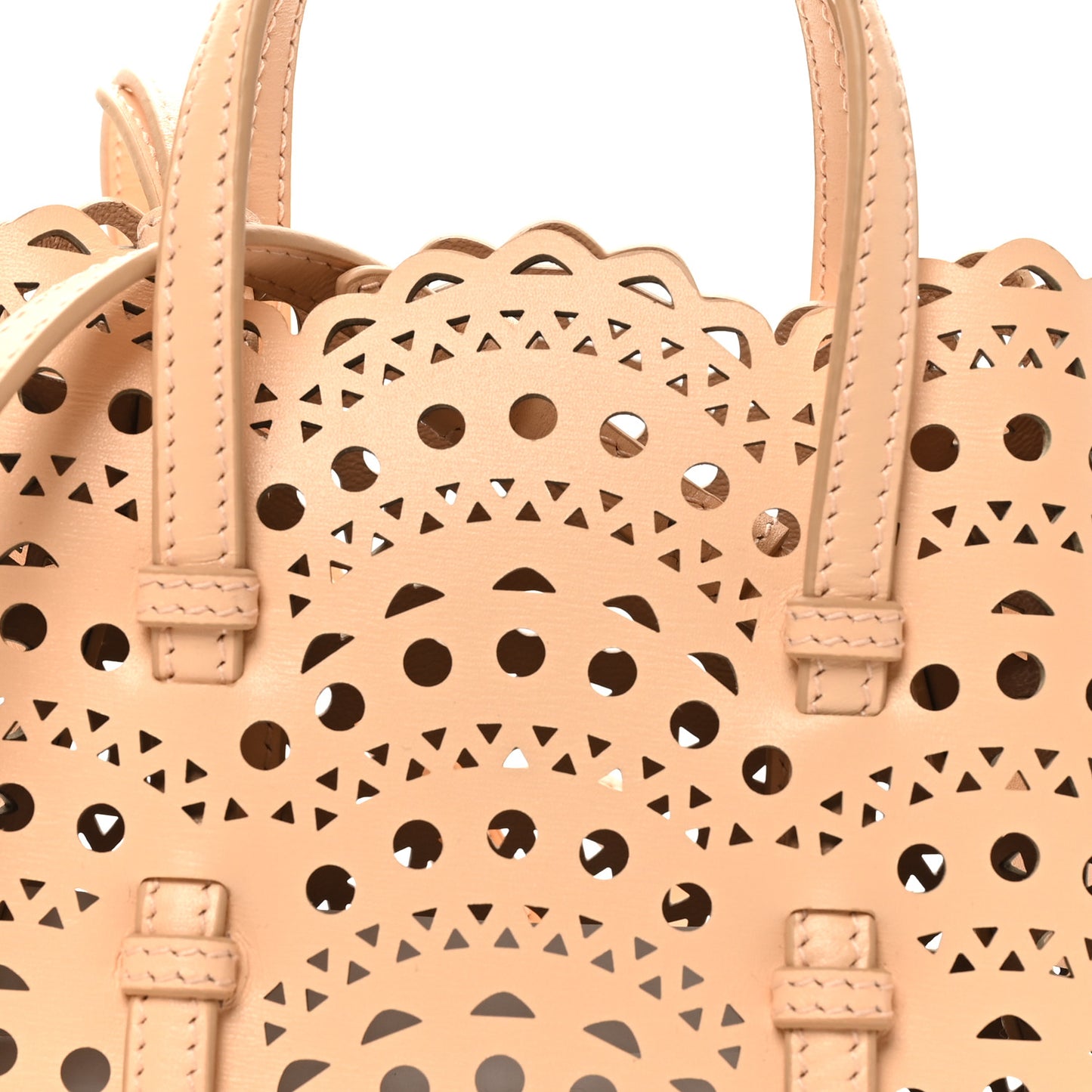 Lux Calfskin Vienne Wave Mina 16 Bag Peche