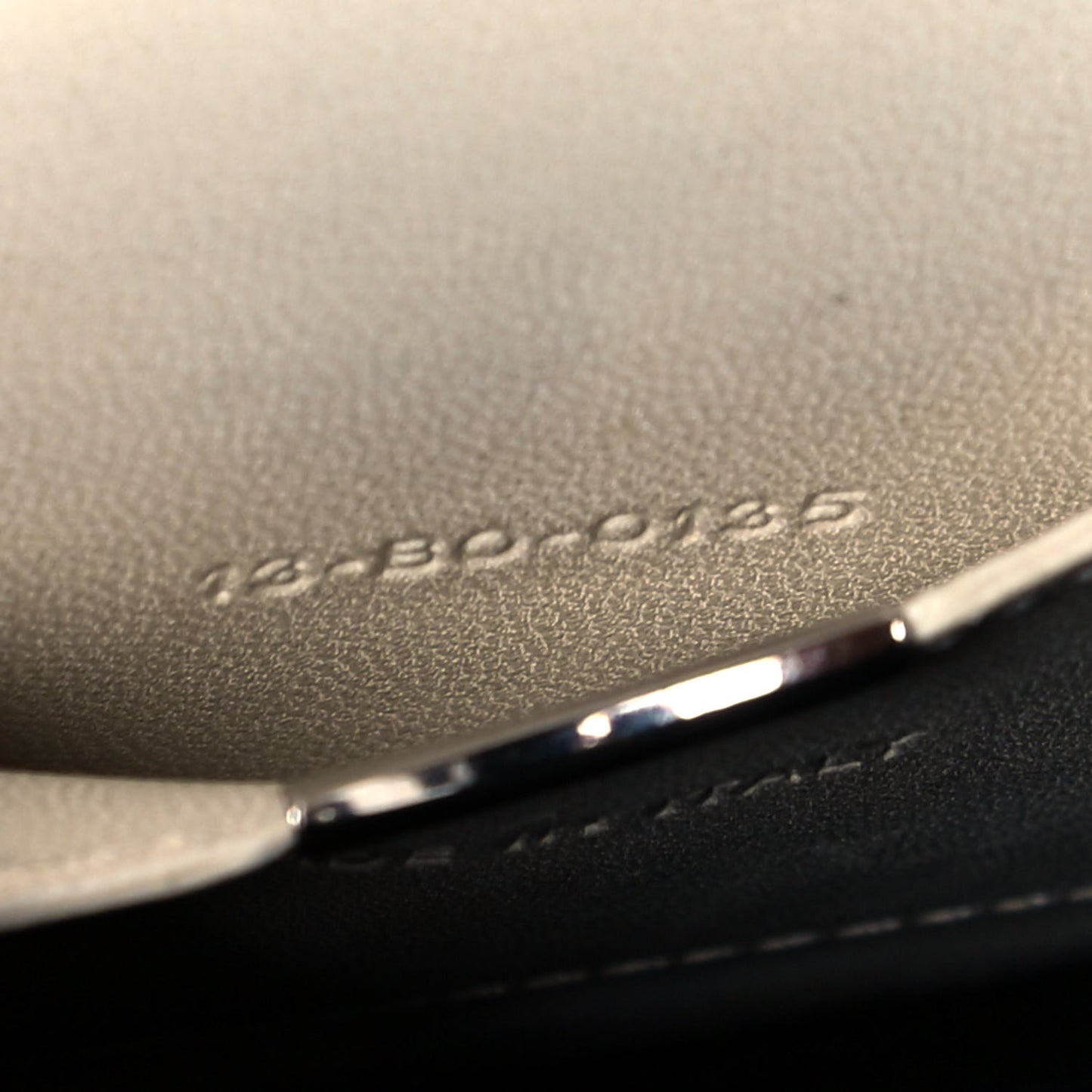 Calfskin Mini Diorama Flap Bag Off White