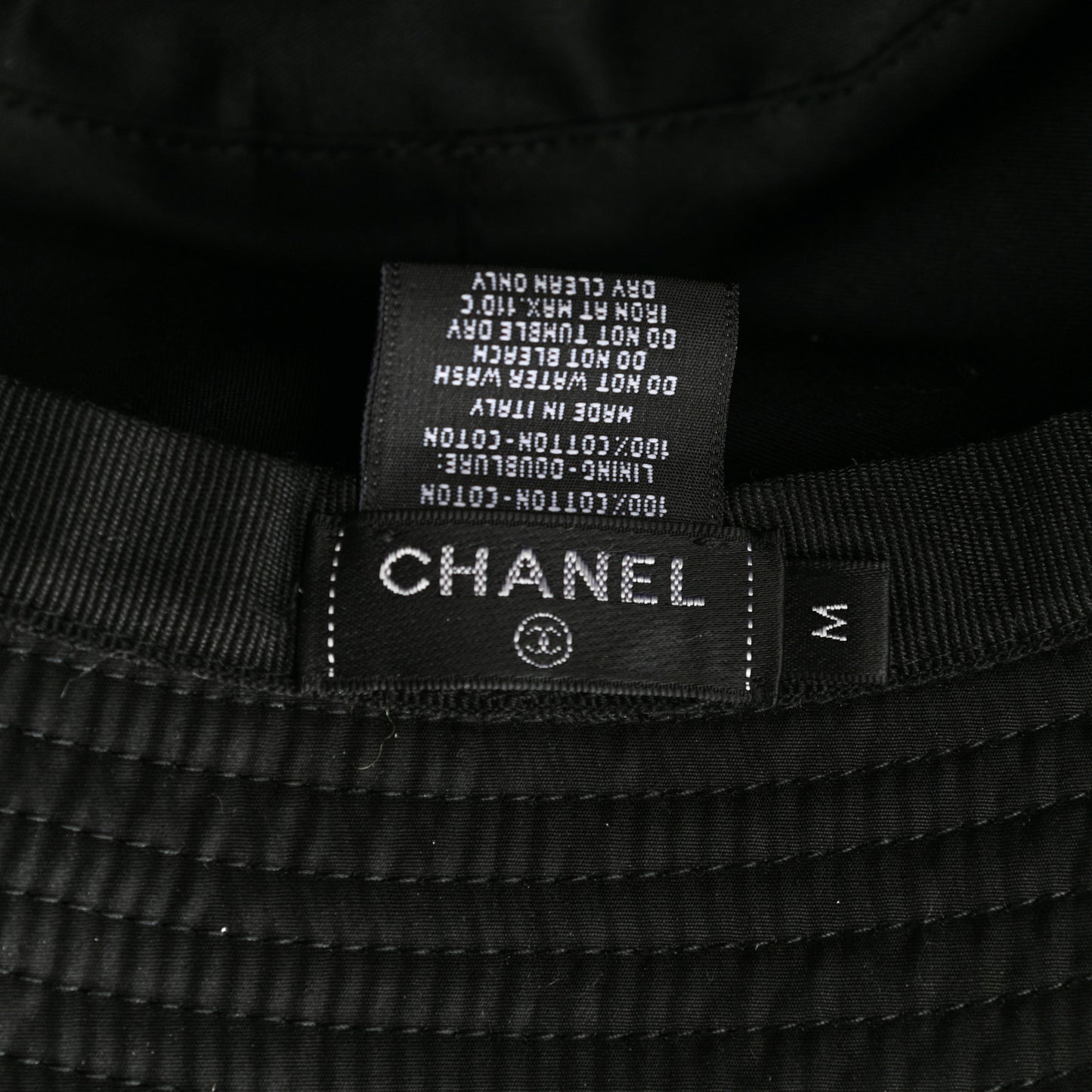 Cotton CC Bucket Hat M Black