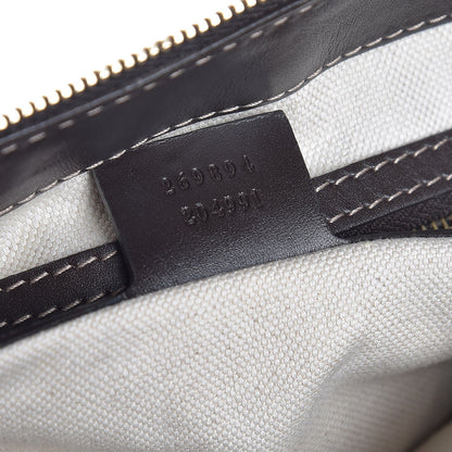 Gucci Monogram Web Mayfair Top Handle Satchel Dark Brown 8 of 9