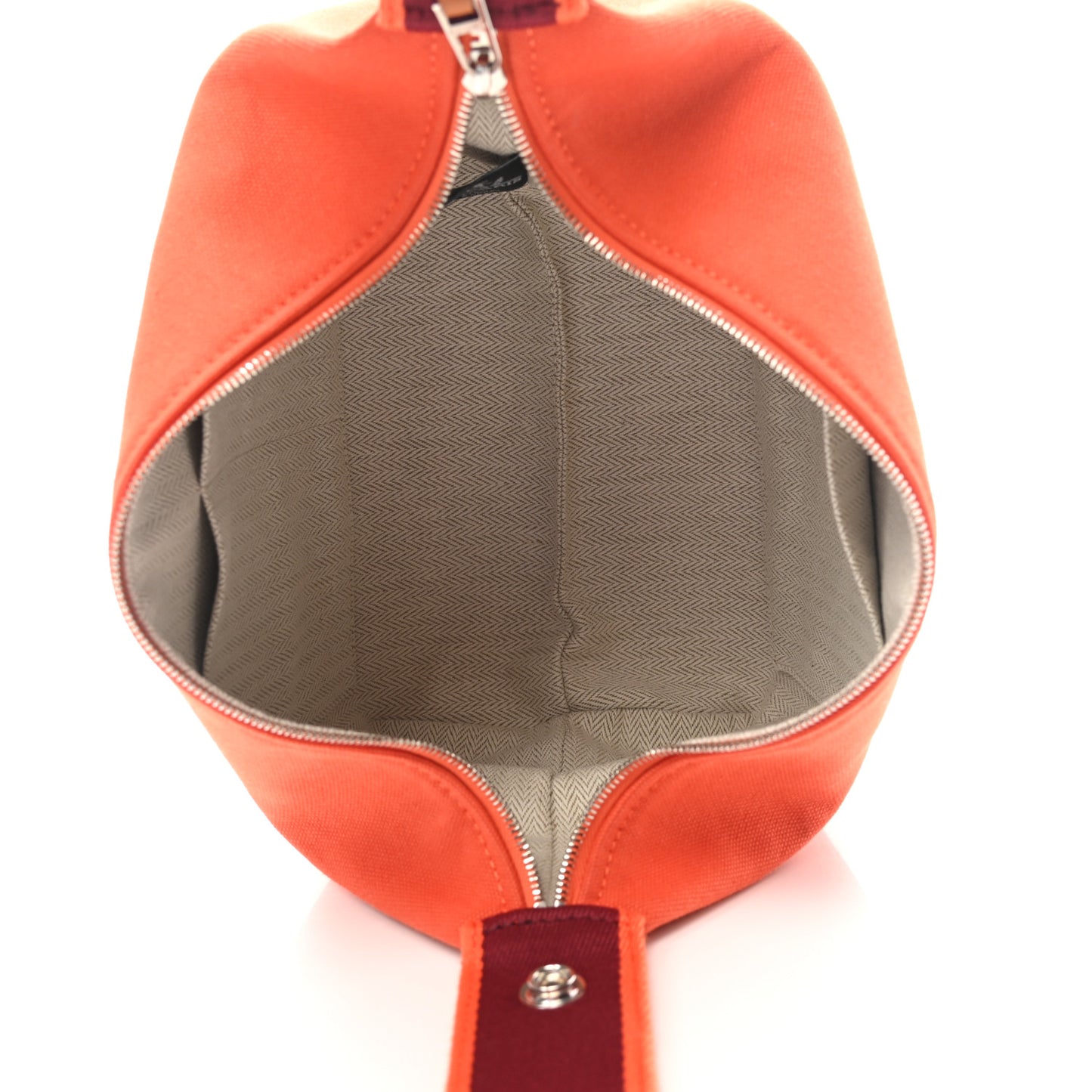 Canvas Small Bride-A-Brac Pouch Orange Burgundy