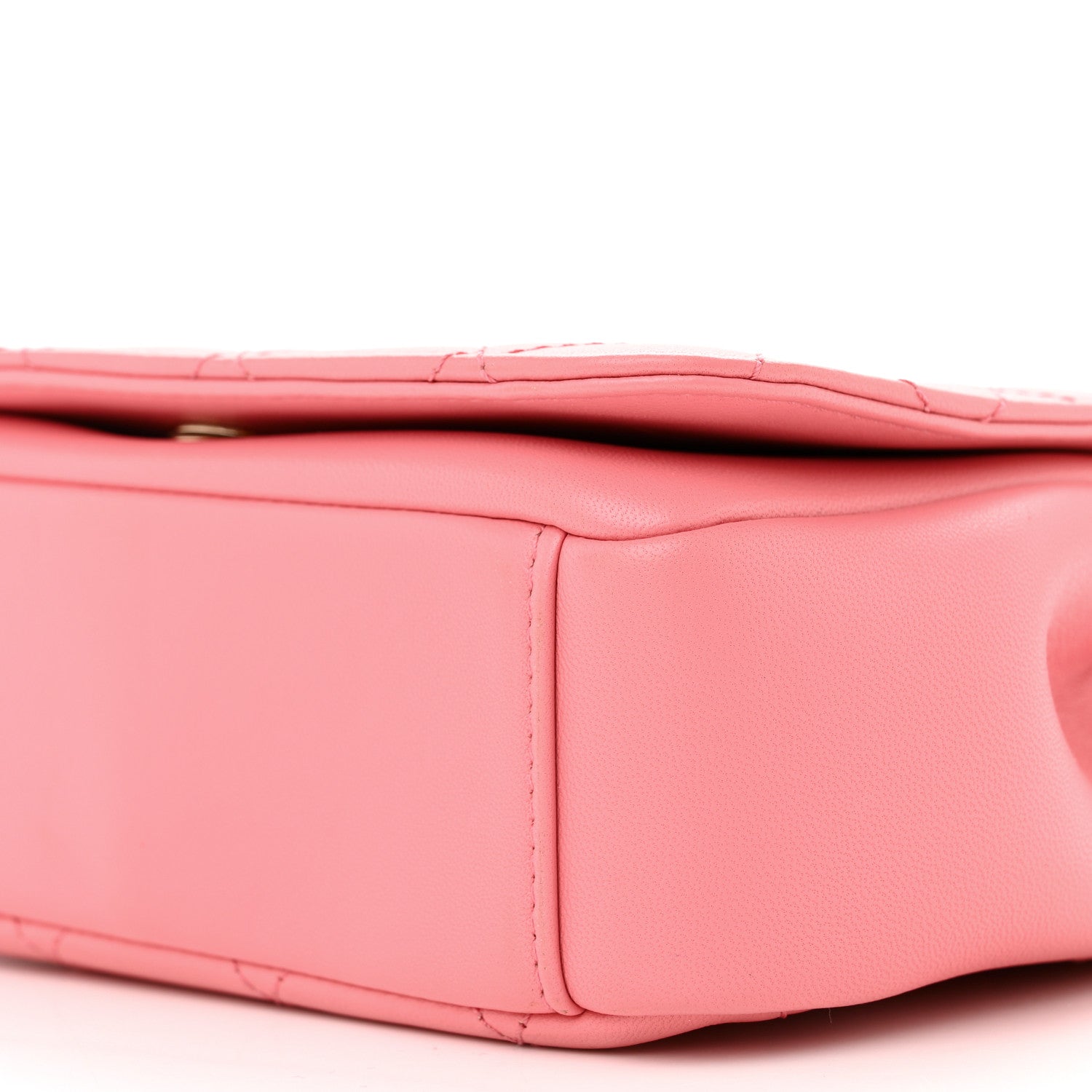 Chanel Lambskin Quilted Studded Beauty Begins Flap Rose 10 of 10