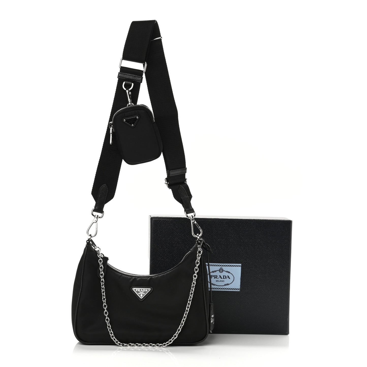 Nylon Re-Edition 2005 Shoulder Bag Black