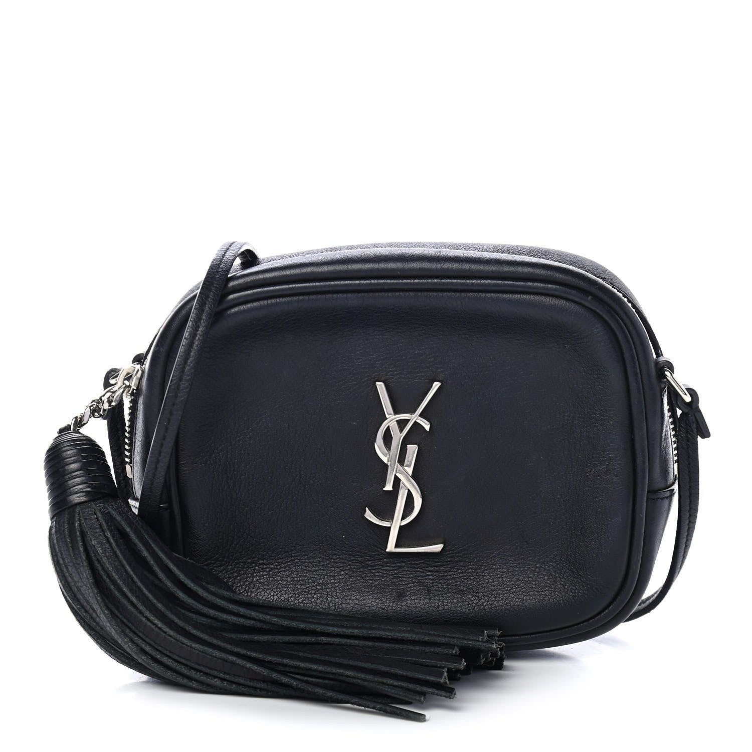 Saint Laurent Lambskin Monogram Baby Lou Camera Bag Black 1 of 5
