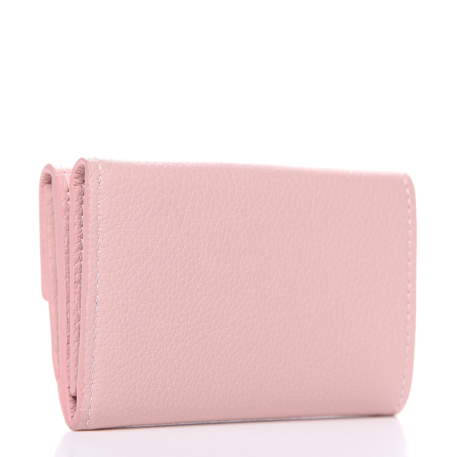Louis Vuitton Calfskin Lockmini Wallet Rose Ballerine 3 of 7