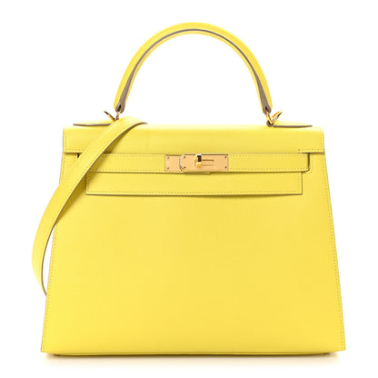 Hermes Epsom Kelly Sellier 28 Lime 1 of 12