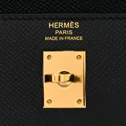 Hermes Epsom Kelly Sellier 25 Black 25 of 36