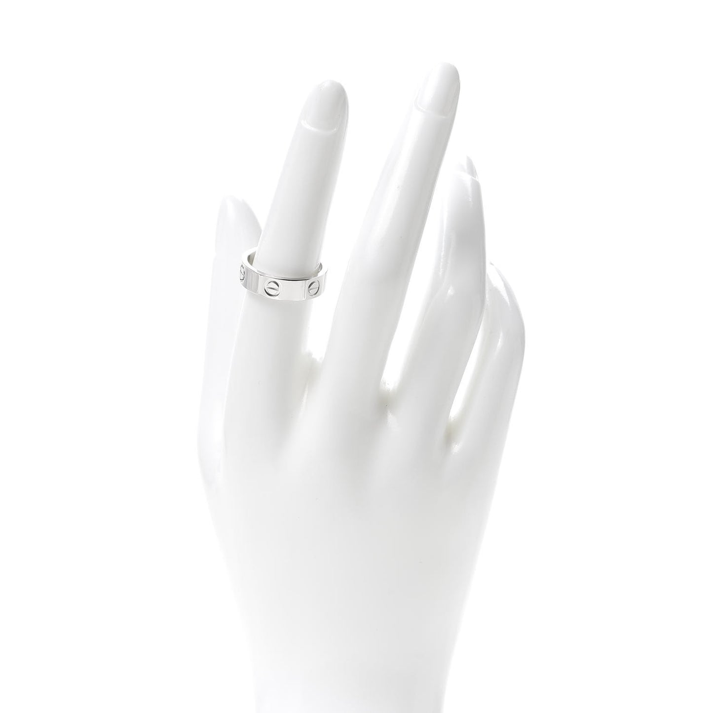 Platinum 5.5mm LOVE Ring 55 7.25