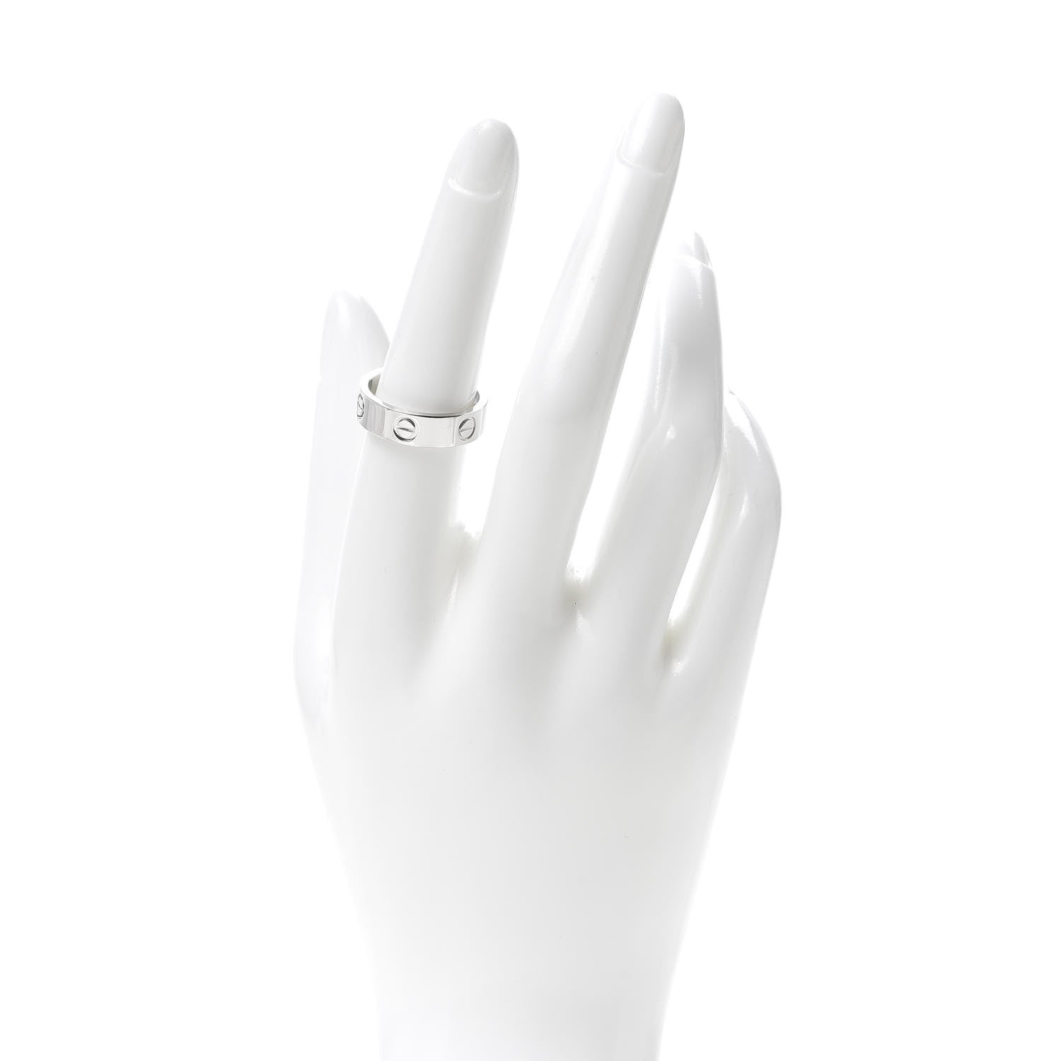 Cartier Platinum 5.5mm LOVE Ring 55 7.25 2 of 7