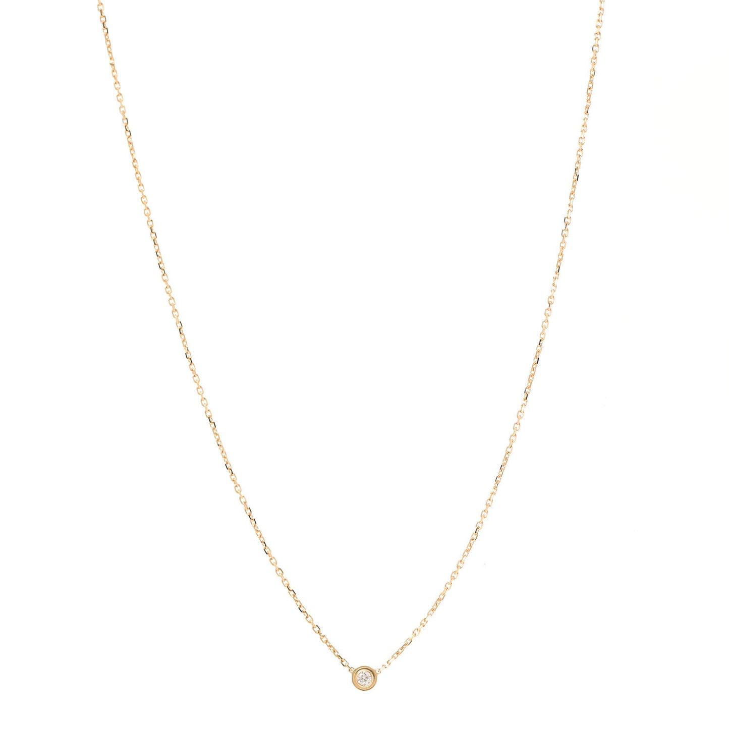 18K Yellow Gold Diamond XS D'Amour Pendant Necklace