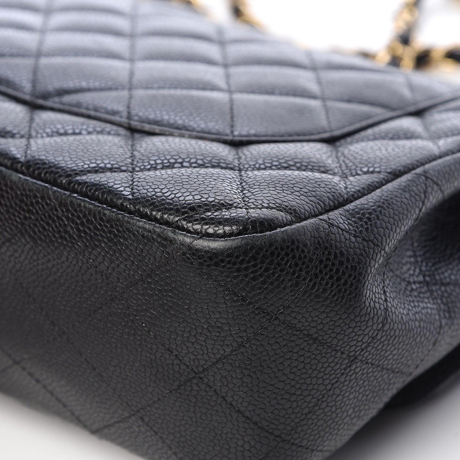 Chanel Caviar Quilted Jumbo Double Flap Black 13 of 14