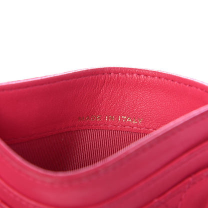 Chanel Lambskin Quilted Card Holder Pink 7 of 9