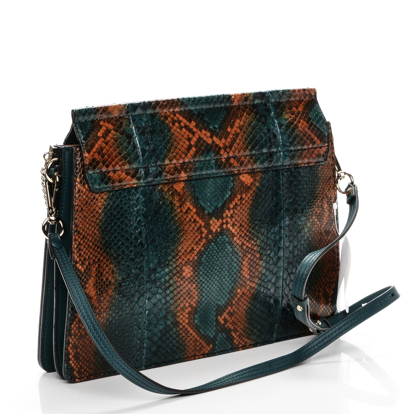 Python Medium Faye Shoulder Bag Teal