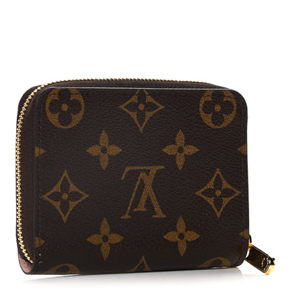 Louis Vuitton Monogram 2020 Christmas Animation Big Wheel Zippy Coin Purse Rose Ballerine 3 of 7
