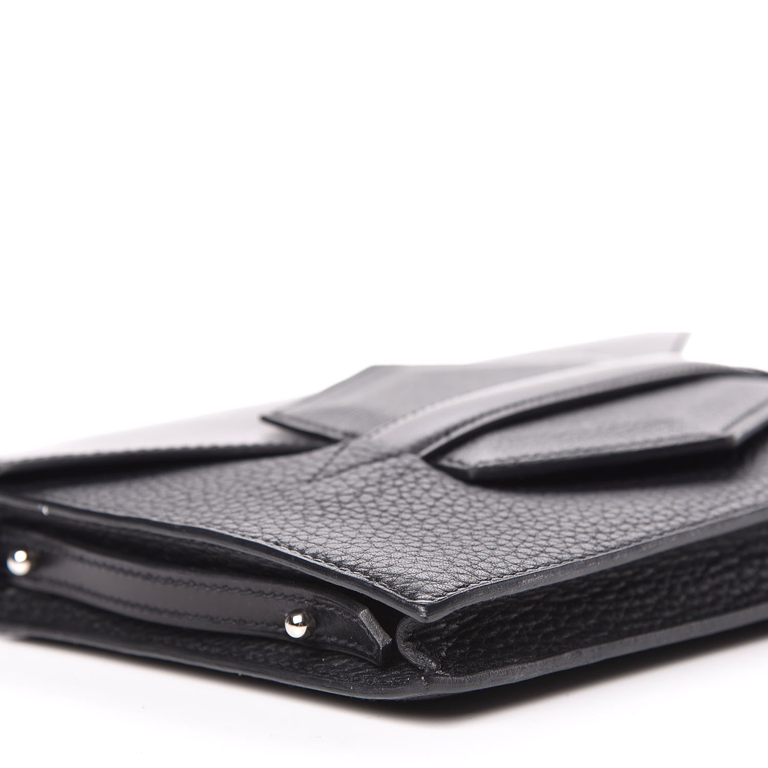 Hermes Box Taurillon Clemence Faco Clutch Black 6 of 13