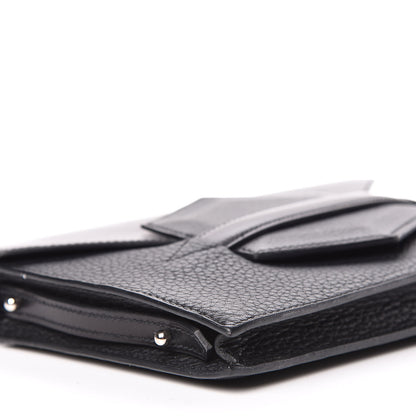 Hermes Box Taurillon Clemence Faco Clutch Black 6 of 13