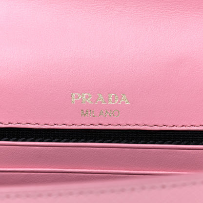 Prada Saffiano Soft Calf Bandoliera Chain Crossbody Bag Petalo 5 of 8