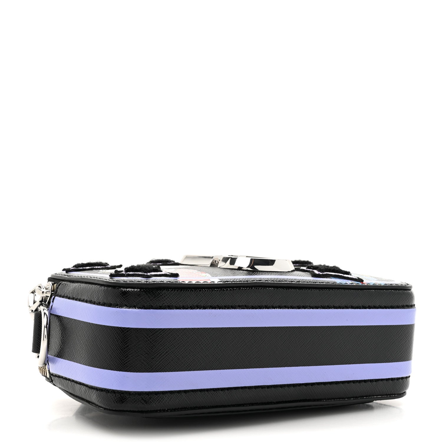 Marc Jacobs X Anna Sui Saffiano Small Snapshot Camera Bag Black Multicolor 4 of 10