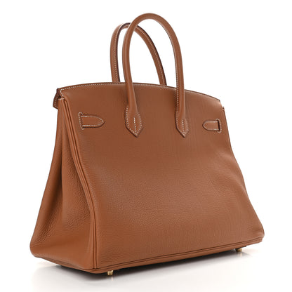 Hermes Togo Birkin 35 Gold 2 of 9