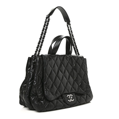 Chanel Lambskin Quilted Chanel 3 Maxi Tote Black 2 of 10