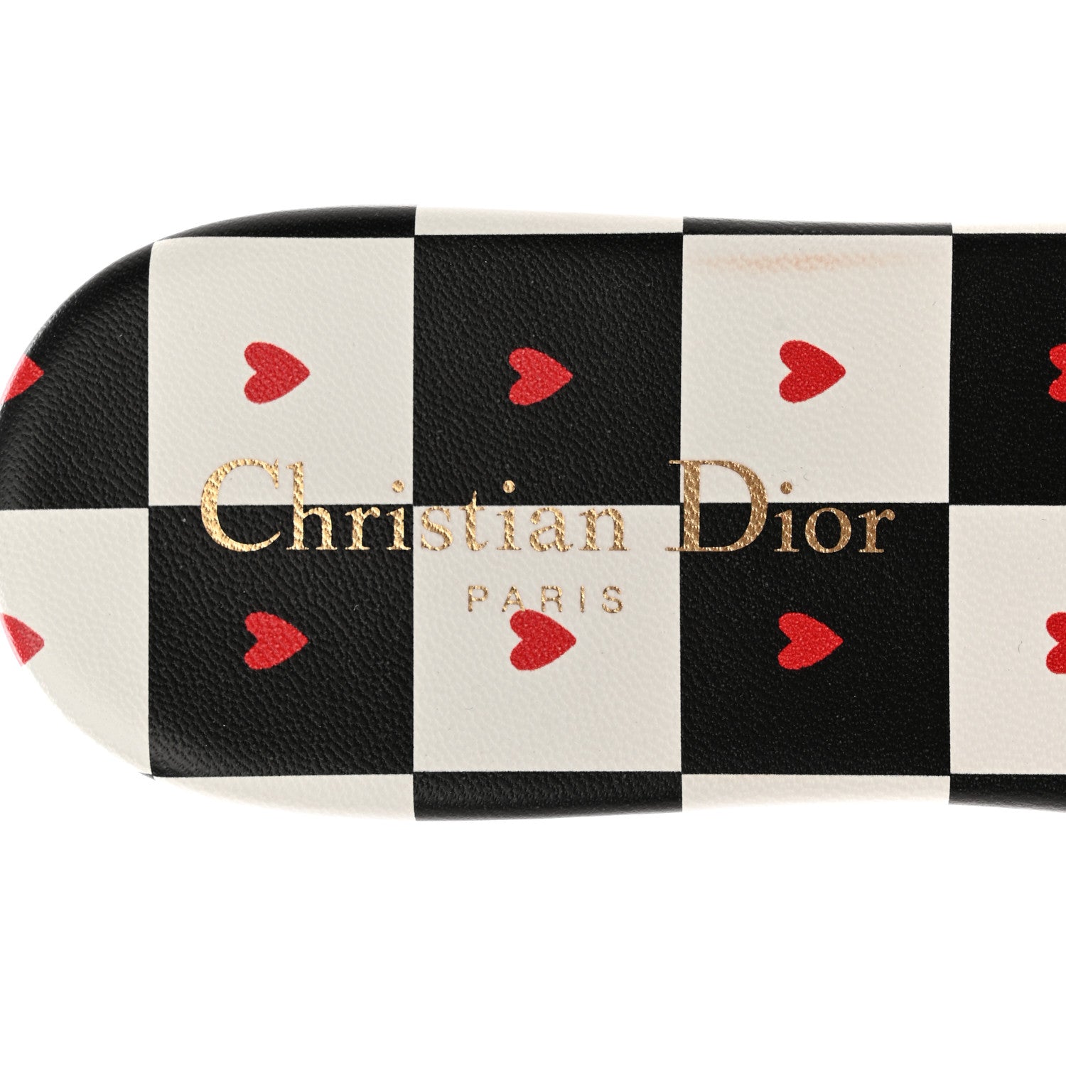 Christian Dior Canvas D-Chess Embroidered Dioramour Dway Mules Slide Sandals 39 Red 7 of 13