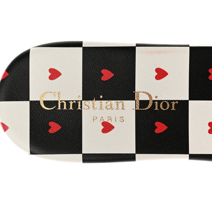 Christian Dior Canvas D-Chess Embroidered Dioramour Dway Mules Slide Sandals 39 Red 7 of 13