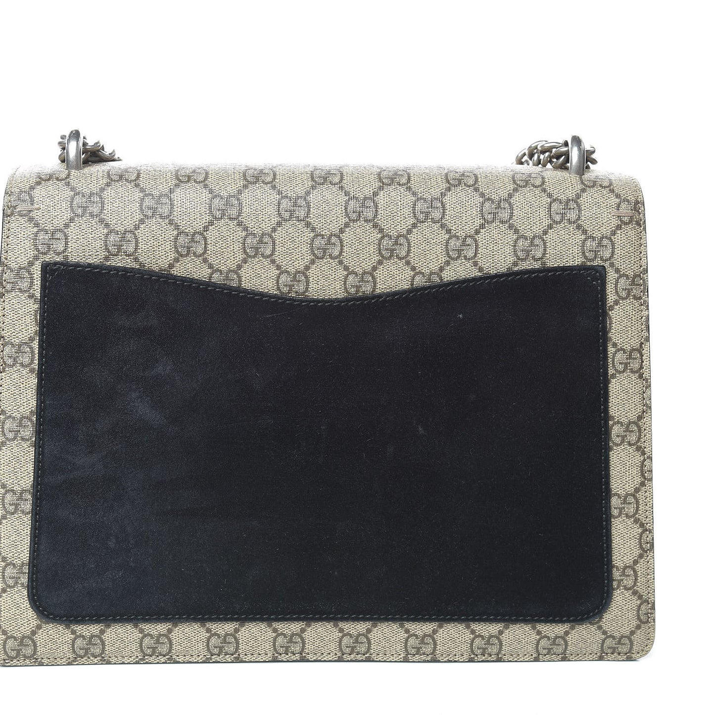 GG Supreme Monogram Medium Dionysus Shoulder Bag Black