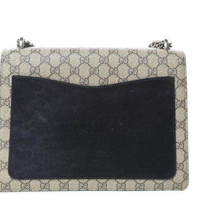 Gucci GG Supreme Monogram Medium Dionysus Shoulder Bag Black 14 of 17