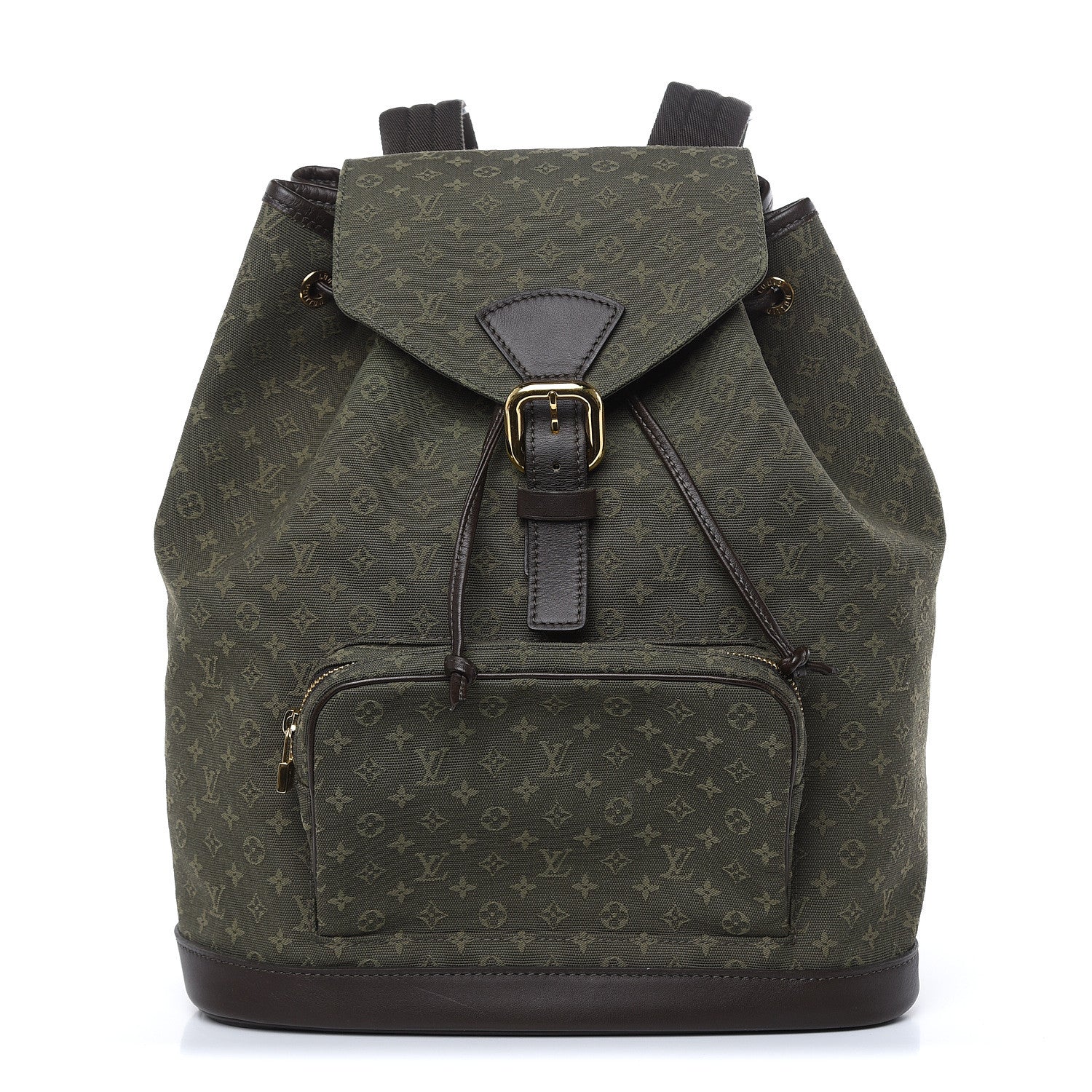 Louis Vuitton Mini Monogram Montsouris GM Backpack Kaki 1 of 11