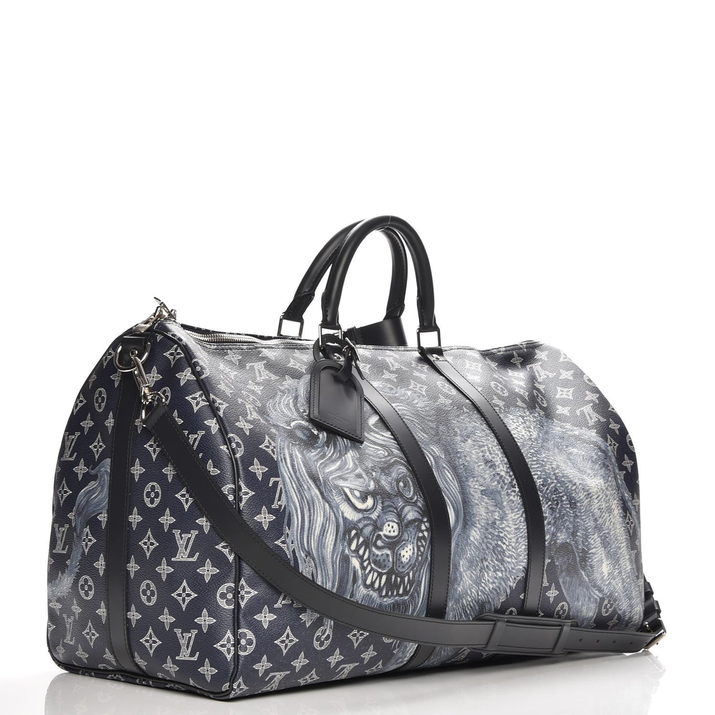 Savane Monogram Lion Chapman Keepall Bandouliere 55 Encre