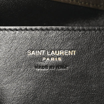 Saint Laurent Grained Lambskin Large Cassandre Envelope Pouch Light Musk 10 of 16