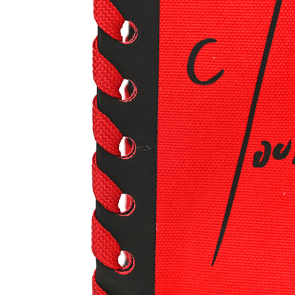 Christian Louboutin Braided Canvas Mini Cabalace Shopper Tote Red Black 12 of 13