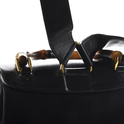 Gucci Calfskin Bamboo Backpack Black 11 of 12