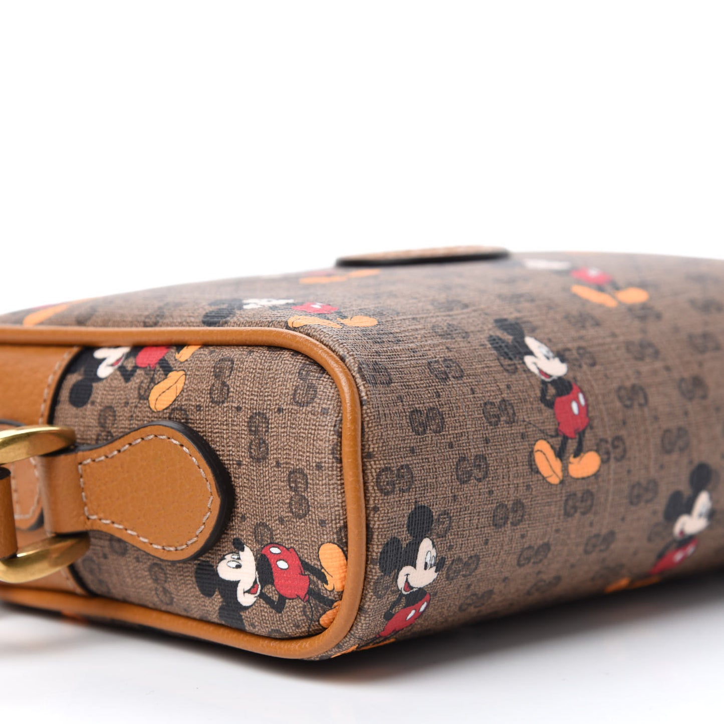 X DISNEY Mini Vintage GG Supreme Monogram Mickey Mouse Shoulder Bag Beige Vintage Sun Oil