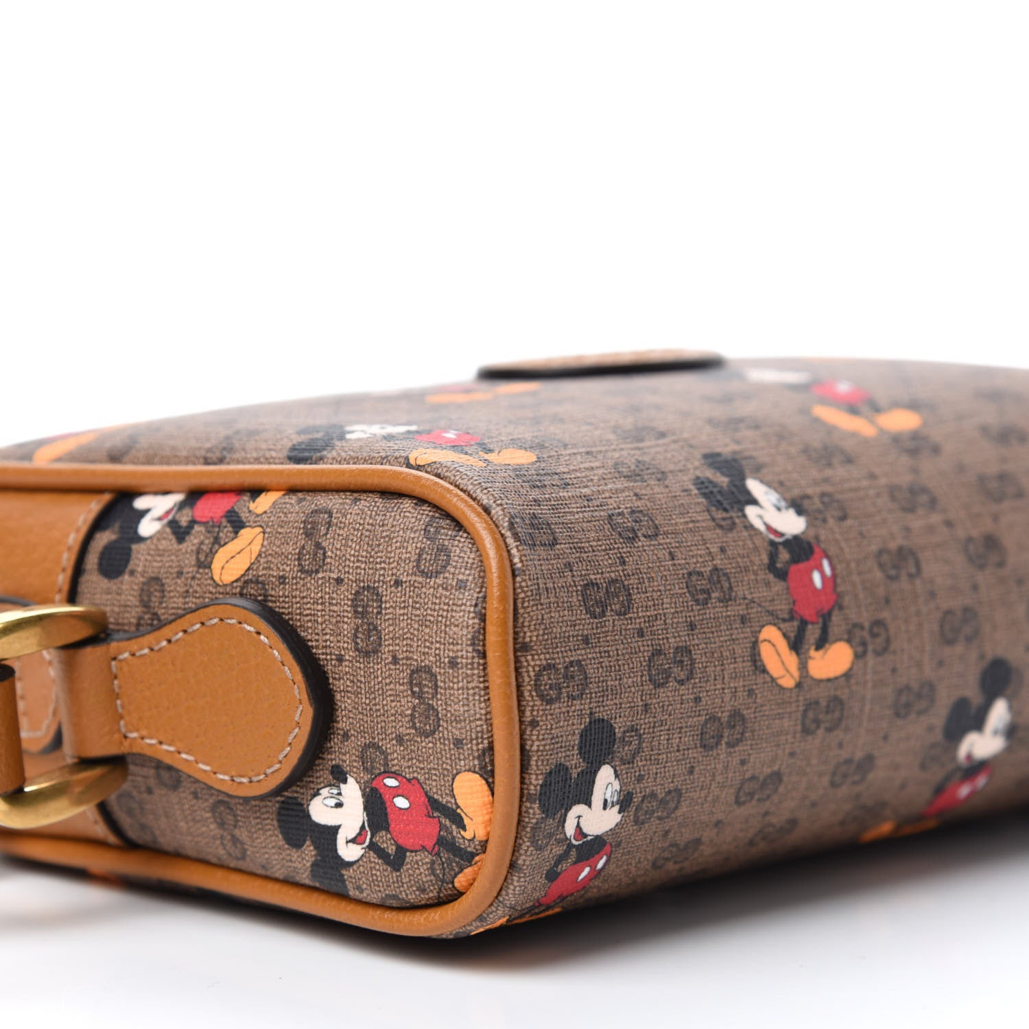 Gucci X DISNEY Mini Vintage GG Supreme Monogram Mickey Mouse Shoulder Bag Beige Vintage Sun Oil 6 of 11