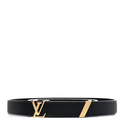 Louis Vuitton Taurillon Calfskin 30mm LV Initiales Belt 85 34 Black 1 of 10