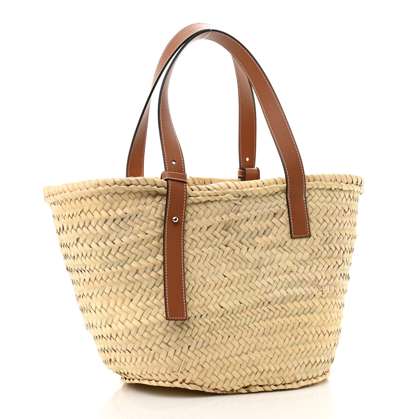 Raffia Basket Tote Bag Natural Tan