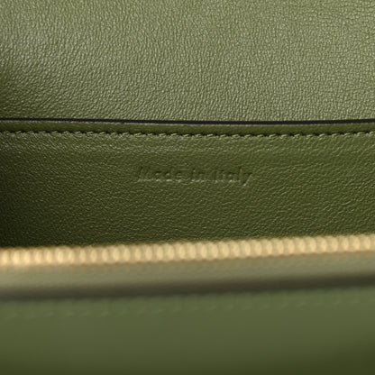 Celine Shiny Smooth Calfskin Medium Frame Shoulder Bag Olive Pastel Green 7 of 13