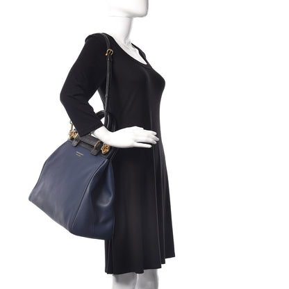 Burberry Trench Calfskin Alligator DK88 Lugggage Bag Midnight Blue 2 of 9