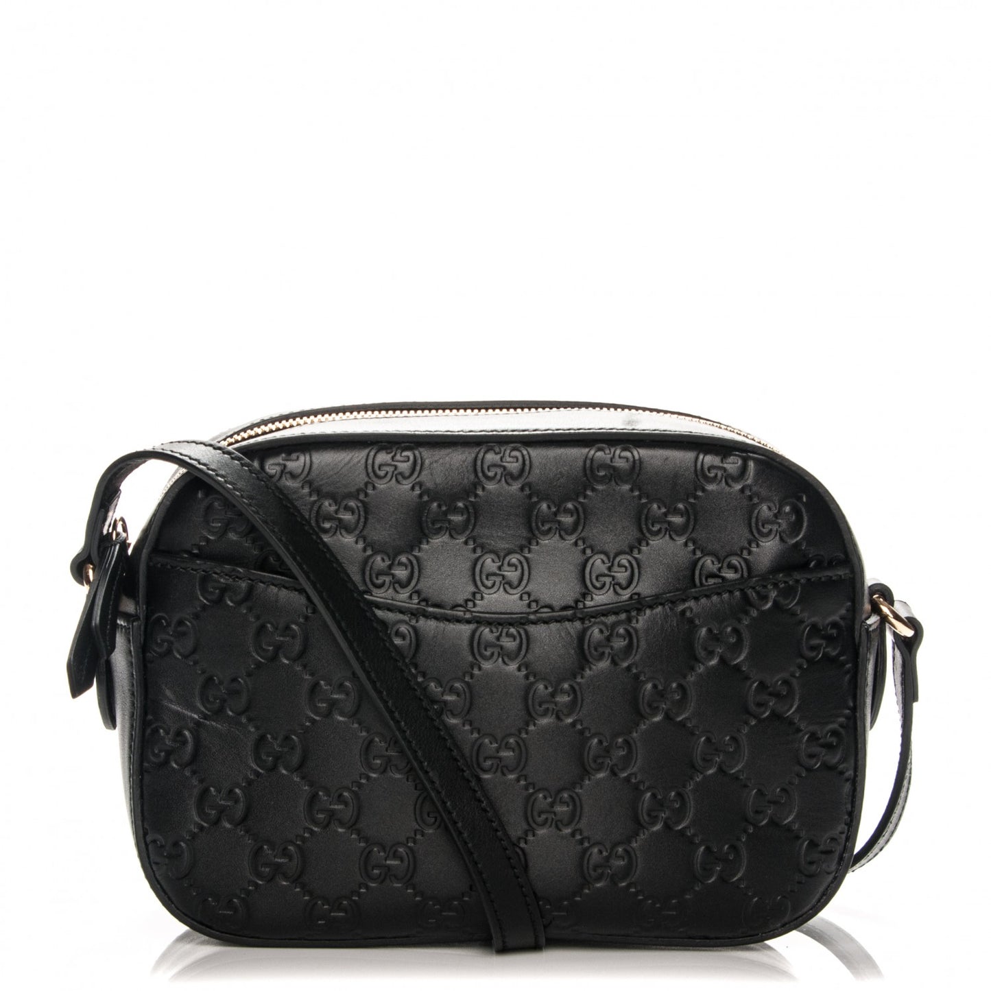 Guccissima Signature Small Camera Bag Black